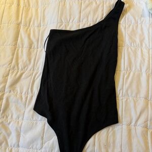 Abercrombie & Fitch one shoulder bodysuit